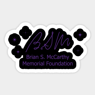 BSM Foundation Purple on Black Sticker